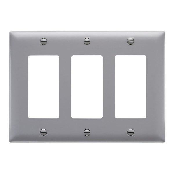 TradeMaster 3-Gang Decorator Wall Plate For Discount