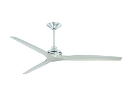 Spitfire DC Brushed Nickel 72 in. Ceiling Fan Motor, Blades Sold Separately For Cheap