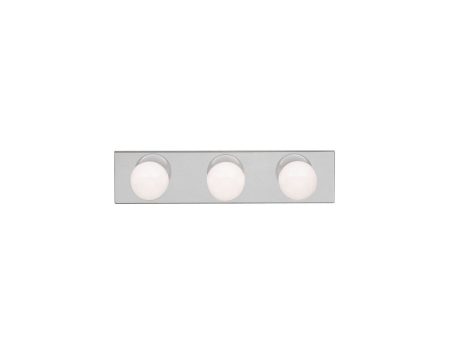 18 In. 3 Lights Vanity Light Nickel Finish For Sale