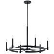 Tolani 34  6-Light Chandelier, Black Finish on Sale