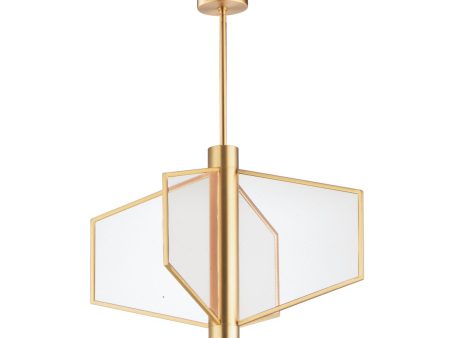 Telstar 26 in. 4 Lights LED Pendant Light Brass Finish Online