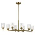 Winslow 45  8-Light Chandelier, Natural Brass Finish Sale