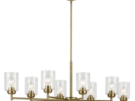 Winslow 45  8-Light Chandelier, Natural Brass Finish Sale