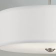 Shailene 18  3-Light Round Semi-Flush Mount, Brushed Nickel Finish Online now