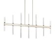 Sycara 48  14-Light Linear LED Chandelier, Polished Nickel Finish Online Sale