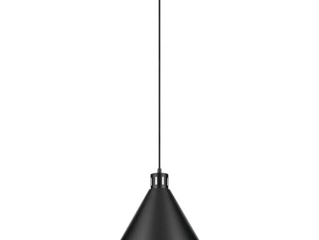 Zailey 16  1-Light Pendant Light, Black Finish Hot on Sale