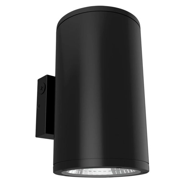 10 In 1 Light LED Outdoor Cylinder Up Down Wall Light Black Finish For Discount