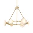 Zill 27  6 Lights LED Chandelier Gold Finish Fashion