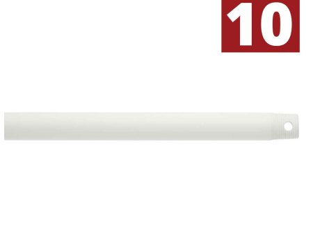 12 Inch Fan Downrod, White Finish, Case of 10 Discount