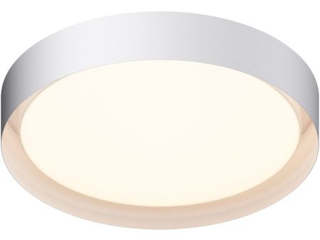 Echo 24 in. LED Flush Mount Light, Selectable CCT White Finish on Sale