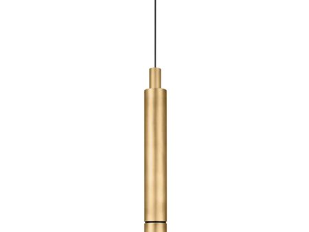 Sottile 27 in. LED Pendant Light Brass finish For Sale