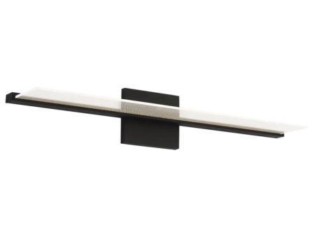 Span 25 in. LED Bath Bar Black finish Fashion