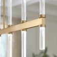 Sycara 48  14-Light Linear LED Chandelier, Champagne Bronze Finish Online now