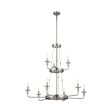 Vetivene 40  9-Light Chandelier, Classic Pewter Finish For Sale