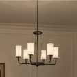 Vetivene 29  6-Light Chandelier, Textured Black Finish Fashion