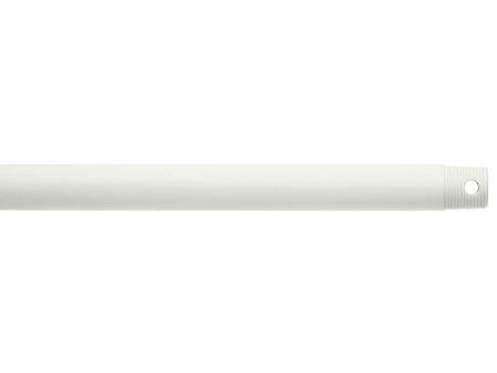 24 Inch Fan Downrod, Matte White Finish Fashion