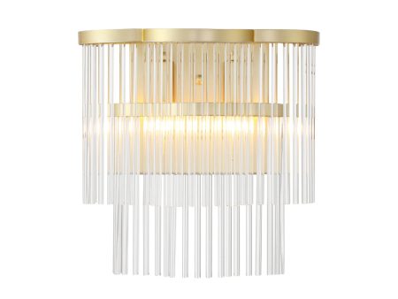 Azura 12  2 Lights Wall Scocne Brass Finish Hot on Sale