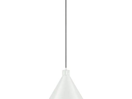 Zailey 16  1-Light Pendant Light, White Finish For Discount