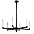 Sycara 36  6-Light LED Chandelier, Black Finish For Cheap