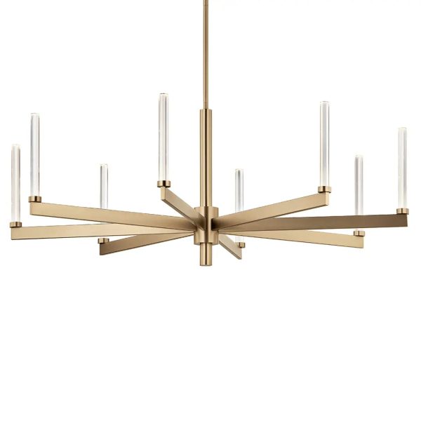 Sycara 49  8-Light LED Chandelier, Champagne Bronze Finish Sale