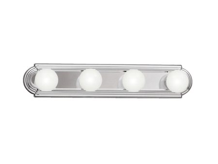 24  4-Light Bath Bar Chrome Finish Supply