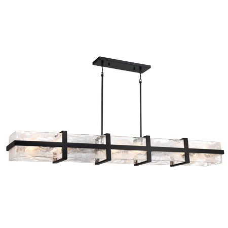 Cloud Break 60  12 Lights Pendant Light Black Finish Discount