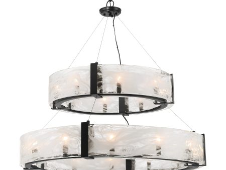 Cloud Break 40  20 Lights Pendant Light Black Finish Sale