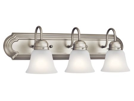 24 in. 3 Lights Vanity Light Nickel Finish Online now