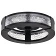 Darrow 13  LED Flush Mount Light, Matte Black Finish on Sale