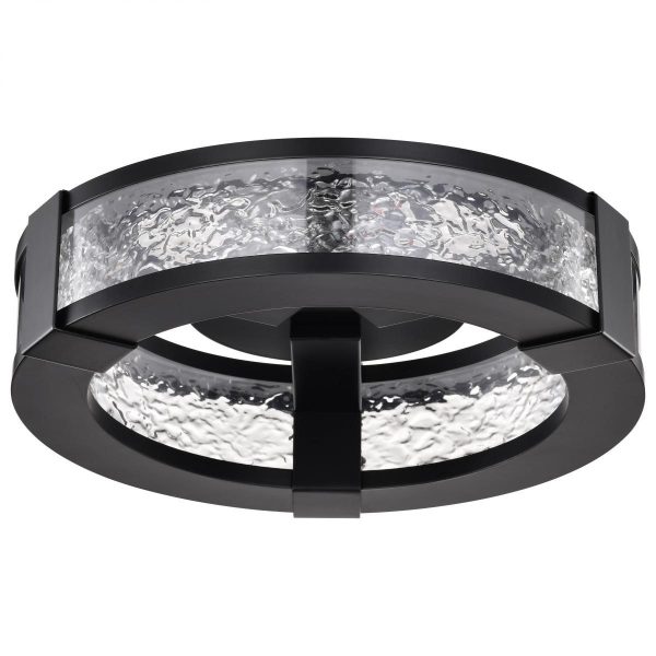 Darrow 13  LED Flush Mount Light, Matte Black Finish on Sale