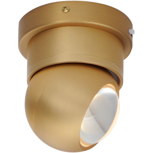 Nodes 6 in. LED Flush Mount Light Selectable CCT Gold Finish Hot on Sale