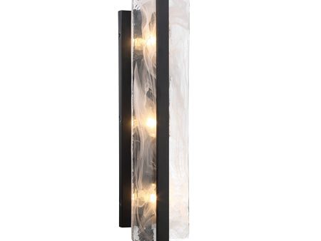 Cloud Break 24  3 Lights Wall Sconce Black Finish Online