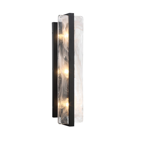 Cloud Break 24  3 Lights Wall Sconce Black Finish Online