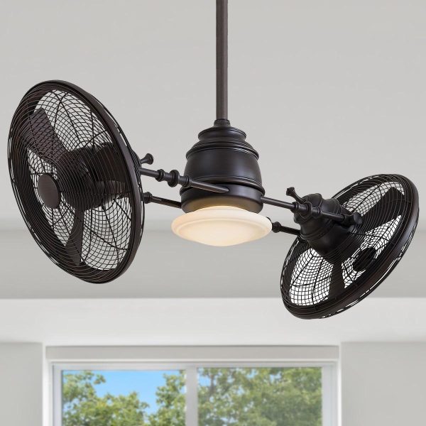 Vintage Gyro 42  Dual Ceiling Fan Cheap