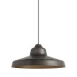 Zevo 18 in. LED Pendant Light Gray Finish Hot on Sale