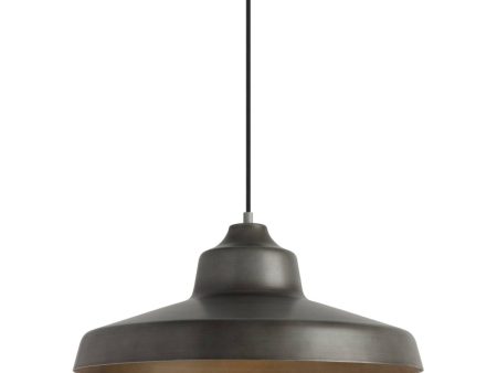 Zevo 18 in. LED Pendant Light Gray Finish Hot on Sale