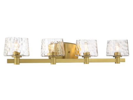 Drysdale 33  4 Lights Vanity Light Brass Finish Online Sale