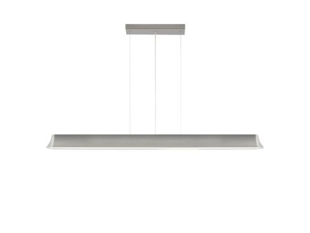 Zhane 49 in. LED Pendant Light 120V Nickel Finish Hot on Sale