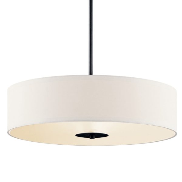 20 in. 3 Lights Pendant Light Black Finish Fashion