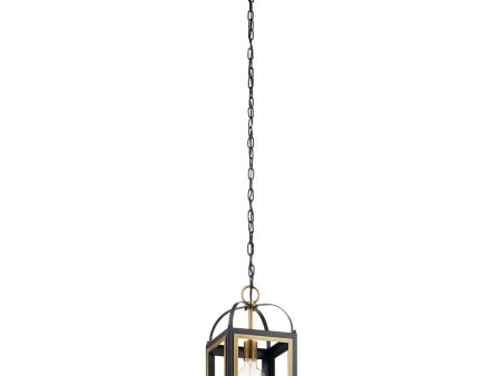 Vath 16  1-Light Pendant Light, Black and Brass Finish Online Hot Sale