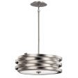 Roswell 19  3-Light Pendant Light, Brushed Nickel Finish For Sale