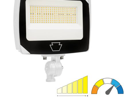 Keystone LED Rectangular Floodlight, Power Select, Color Select, Photocell, Two Mounting Options For Cheap