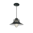 R Series 14  Cord Hung Railroad Shade Pendant Light Satin Black Finish Online