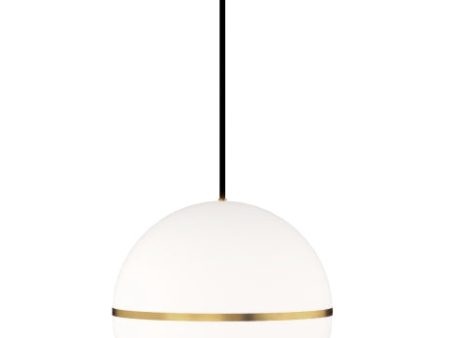 Hanea 14 in. LED Pendant Light Brass Finish For Sale