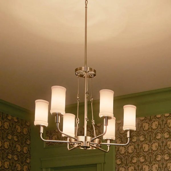 Vetivene 29  6-Light Chandelier, Classic Pewter Finish Hot on Sale