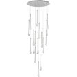 Stillo 25 in. 18 Lights LED Pendant Light Satin Nickel finish Supply